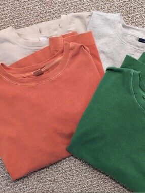 Old Navy Bundle of 4 Vintage Short-Sleeve Crewneck Tee